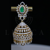 Lab Grown Diamond Jhumka Earrings with Changeable Center Stone