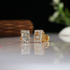 3 ct Each F VS1 IGI Radiant Shape Lab Made Diamond Stud
