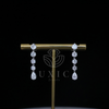 Lab-Grown Diamond Drop Earrings with Pear, Hexagon Cuts – Timeless Elegance in Every Detail
