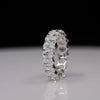 Oval Shape Lab Made Diamond Eternity Band Ring