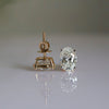 1.73 ct Each E VVS2 IGI Oval Shape Solitaire Diamond Stud