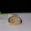 Center Baguette with lab Grown diamond frame promise Ring