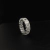 30 pointer Emerald shape lab Diamond Eternity band - 18kt Gold