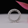 0.25 Cent Oval Shape Lab Diamond Eternity Band