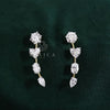 Multi Shape Lab Grown Diamond Ear Climber Earring – Round, Heart, Oval, Pear Cut