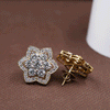 6.03 Carat Flower Design Lab Grown Diamond Earring