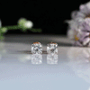 1.53 Carat Each F VS1 Cushion Cut Lab Crated Diamond Stud Earring