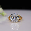6.05 Carat Round Shape Lab Grown Engagement Diamond Ring