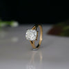 3.01 CT F VS1 IGI Cushion Shape Solitaire Diamond Ring