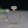 Solitaire Lab Created Hidden Halo Diamond Ring