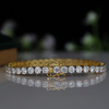 0.12 Carat Each Lab-Grown Diamond Tennis Bracelet in Gold