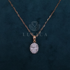 Oval Shape Lab Grown Diamond Only Pendant