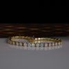 0.16 carat Each Lab Grown Diamond Tennis Bracelet In 18kt Gold