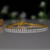 0.05 Carat Each Lab-Grown Diamond Tennis Bracelet, Delicate Gold Design