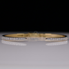 Minimalist Open Cuff Lab Grown Diamond Bangle in 18Kt Gold – Elegant Everyday Bracelet