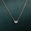 Leaf Marquise Shape Lab Grown Diamond Pendant With Chain