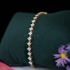 Lab Grown Diamond Adjustable Gold Bracelet