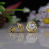 The Round Solitaire Lab Grown Diamond Earrings