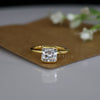 2 ct Solitaire Cushion Cut Lab Grown Diamond Ring