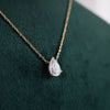 1.53 carat F VS1 IGI Pear Shape Diamond Pendant With Chain