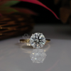 2.83 carat IGI Certified Solitaire Round Diamond Ring With Hidden Halo