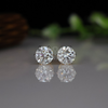 1 carat Each D VVS1 IGI Certified Round Brilliant Lab Grown diamond Stud