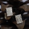 4.00 Ct Each Solitaire Radiant Shape Lab Created Diamond Ear Studs