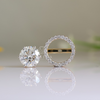 1 ct Each E VVS1 IGI Certified Detachable Round Lab Grown Diamond Studs