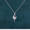 S Curve 1 ct Solitaire Lab Grown Diamond Pendant With Chain