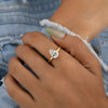 Pear Shape Lab Diamond Ring - 18kt Gold