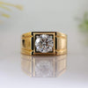 2.0 CT Round Brilliant Cut Lab Grown Men's Diamond Ring