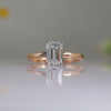 1.0 Carat Emerald Cut Lab Grown Diamond Solitaire Ring