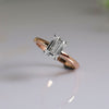 1.0 Carat Emerald Cut Lab Grown Diamond Solitaire Ring