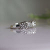 0.50 CT Each Round Cut Lab Grown Diamond 7 Stone Half Eternity Wedding Band