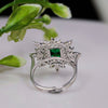 Emerald Lab Create Engagement Diamond Ring
