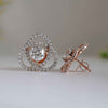 Twisted Round Cut Lab Grown Diamond Earrings