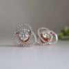 Twisted Round Cut Lab Grown Diamond Earrings