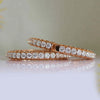 70 Pointer Each Diamond Bangles Openable Gold Diamond Bangle