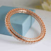 Beautiful Floral Design Lab Grown diamond bangles