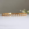 0.15 Carat Closed Setting Single Line Diamond Bangles 22kt Gold