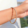 0.15 Carat Closed Setting Single Line Diamond Bangles 22kt Gold