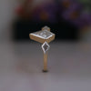 Kite Cut Lab Grown Diamond Three Stone Ring in 14K Gold | Minimal  Engagement Ring