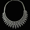 Lab Grown Bridal Necklace Created Fancy Diamond Elegant Cluster Necklace