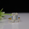 10.75 CT Lab Made Solitaire Engagement Diamond Ring