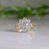 Floral Style Round Brilliant Cut Lab Grown Diamond Ring