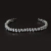 Fancy Shape Lab Grown Diamond Bracelet In 18k White Gold
