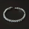 Fancy Shape Lab Grown Diamond Bracelet In 18k White Gold