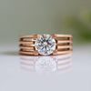 Round Lab Grown Diamond Solitaire Ring For Men