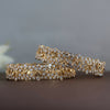 South Indian Open Close Setting Lab Grown Diamond Filigree Bangle in 18K Yellow Gold | Vintage Style Statement Bangle