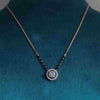 Beautiful Round Cut Lab Grown Diamond Halo Mangal Sutra